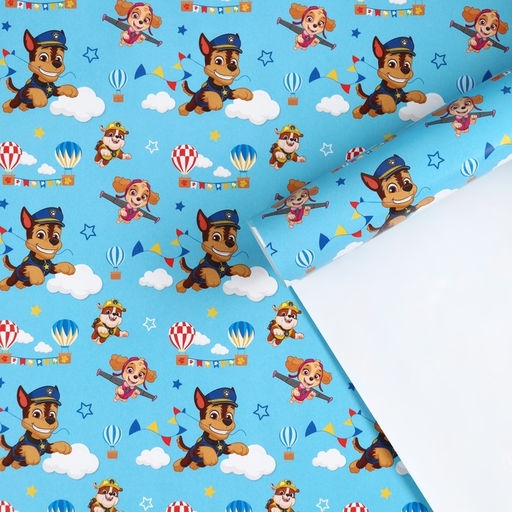 Цена за 10 шт. Бумага упаковочная глянцевая, Щенячий патруль, 70×100 см