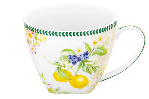 Чашка 250 мл с блюдцем для десерта 20*10*2 см Лимоны, NEW BONE CHINA - Elan gallery фото 19