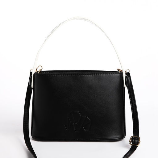 Сумка женская кросс-боди на молнии, 22×8×15 см, чёрная