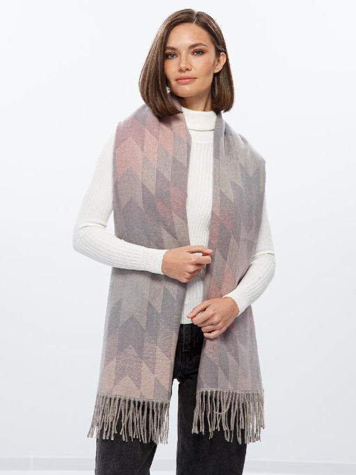 Палантин жен. шерсть+хл+акр 68х180 LIN72-876-05 - Eleganzza фото 2