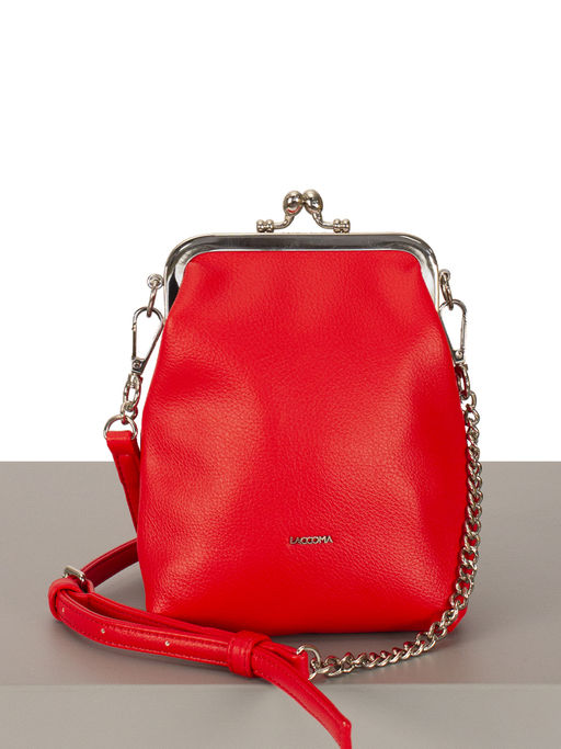 LACCOMA сумка Мальвина-Л815-алый эко кожа хлопок