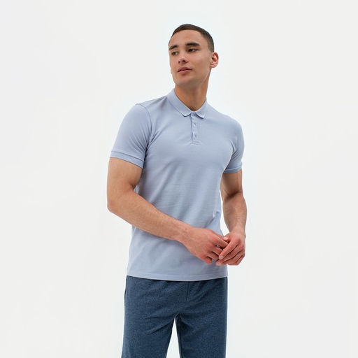 Футболка (поло) мужская MINAKU REGULAR FIT: цвет серый, р-р 48