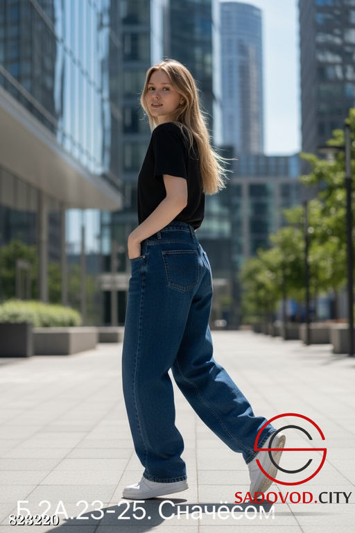 Джинсы с начёсом женские