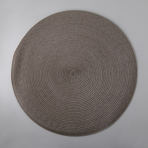 Цена за 12 шт. Салфетка сервировочная на стол Доляна Лофт, d=38 см , цвет кофейный  фото 2