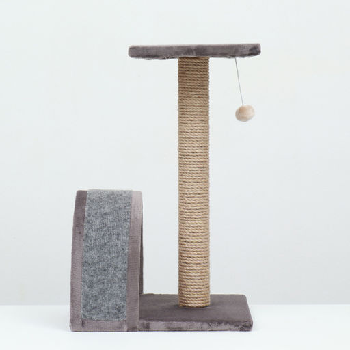 Когтеточка СТОЛБИК + ДУГА + ПЛОЩАДКА джут ковролин 35х30х56 7 PerseiLine КД-26 - Simaland фото 2