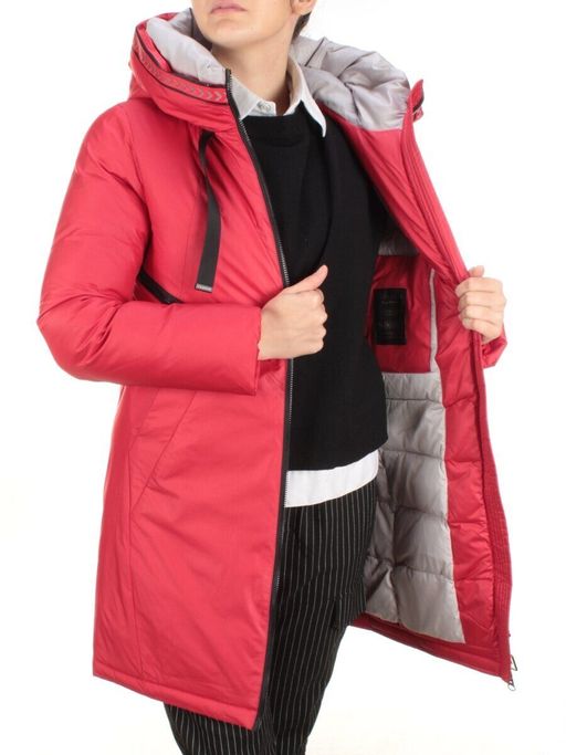 9903 RED Пальто зимнее женское AIGELIYA - Fashion фото 9