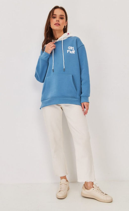 Худи P322-056-1 pale blue - Primm фото 4