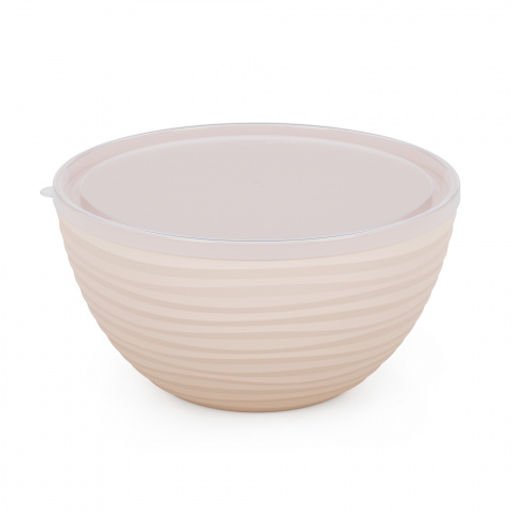 Цена за 2 шт. Чаша "Оазис" 4л (с крышкой) (бежевый) М8405