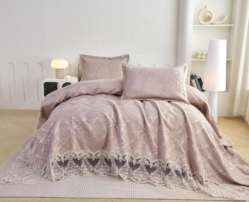 Покрывало с 2 наволочками BELLA HOME MT-15 БЕЖЕВЫЙ