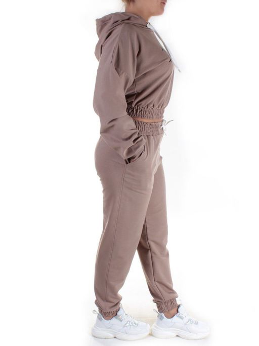 Y294 BROWN Спортивный костюм женский (100% хлопок) - Fashion фото 6