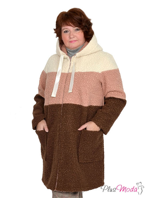 Куртка-пальто Модель №767 размеры 44-84 - Plusmoda фото 2