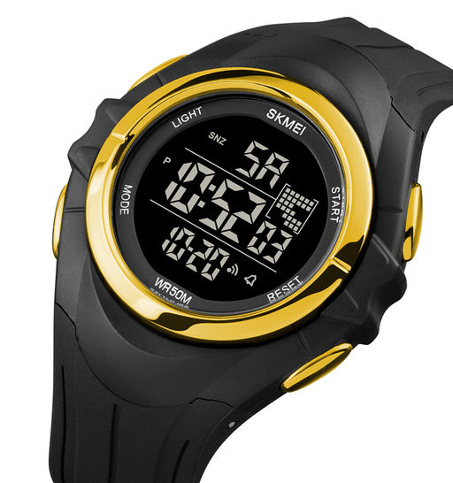 Часы наручные Skmei мужские электронные спортивные 1790gold-black