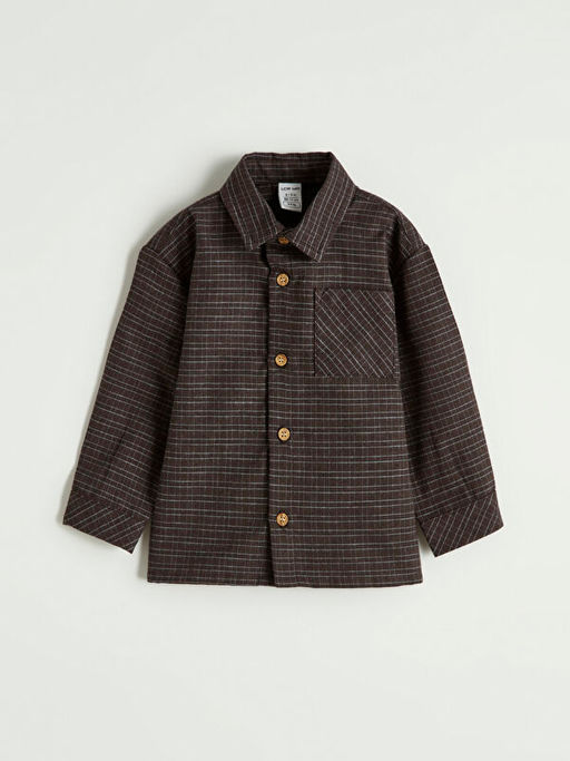 Kareli Poplin Erkek Bebek G?mlek ve Pantolon