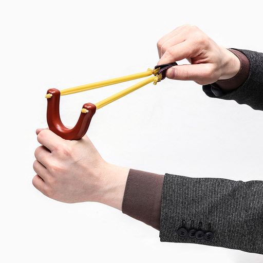 Рогатка деревянная, двойной жгут, 14см - Simaland фото 4