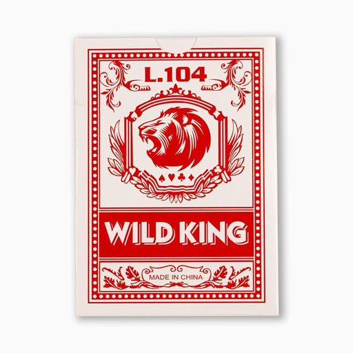 Карты игральные бумажные Wild King, 55 шт, 280 г/м2, красные, 6.3 х 8.8 см - Simaland фото 4