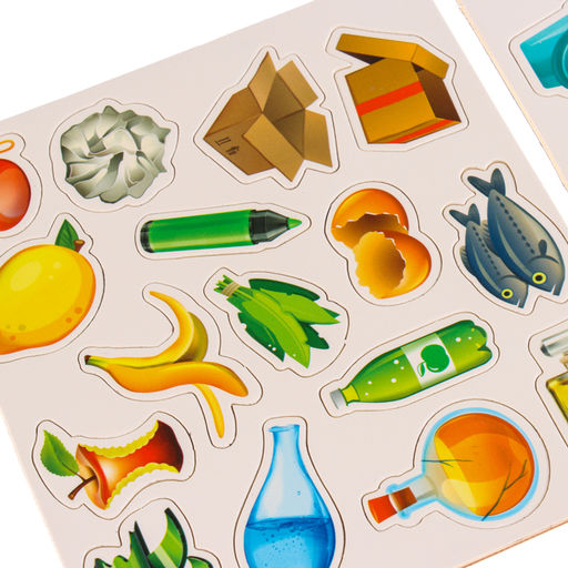 Сортер «Раздельный сбор мусора», 33 детали