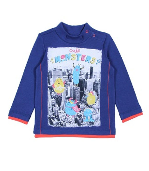 CRB wear/CWB 61963 Водолазка для мальчика, темно-синий/Ex.Cherubino  фото 2