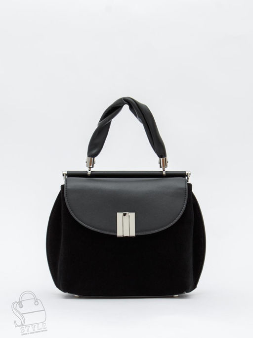 Сумка женская кожаная 1109M black Polina&Eiterou