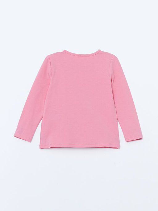 Bisiklet Yaka Basic K?z ?ocuk Ti??rt - Waikiki фото 2