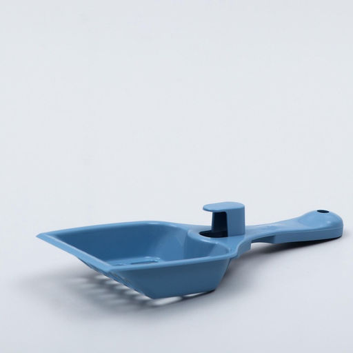 Цена за 4 шт. Совок для кошачьего туалета, 22.5×9.5×4 см, пластик, синий