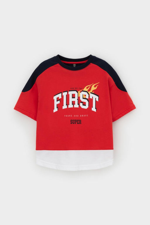 Crockid _ КР 302711/красный к550 фуфайка (футболка) для мал  фото 2