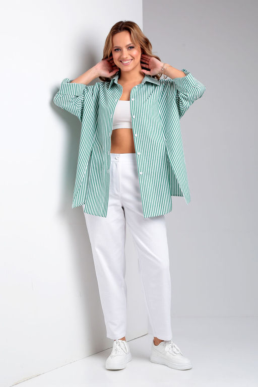 Костюм Liona Style 898 зеленая полоска