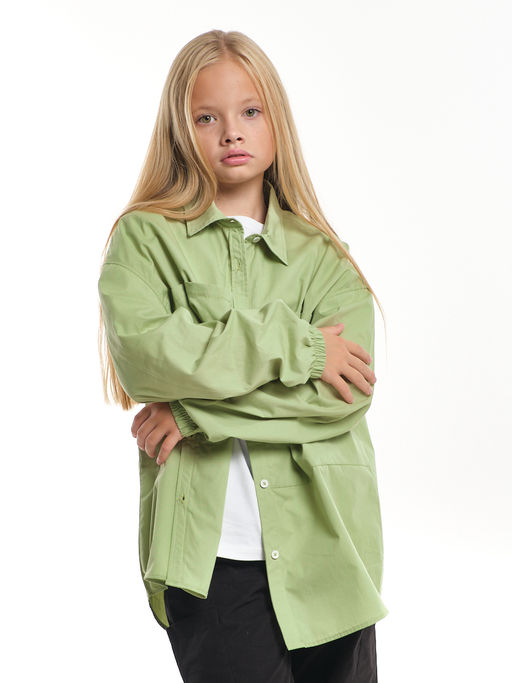 Рубашка one size для девочки UD 7997 фисташка - Mini maxi фото 7