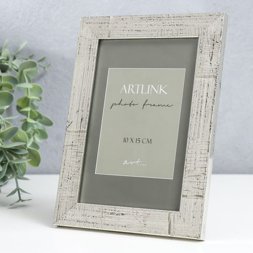 Фоторамка для фото 10×15 см Marta, пластик, серебро