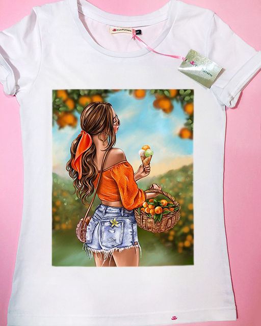 Эксклюзивная футболка Yana Pletneva упаковка плотный Zip пакет!