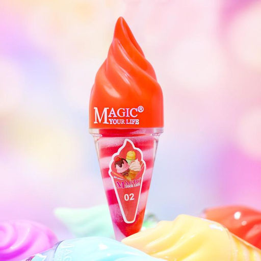 Цена за 24 шт. Блеск для губ Мороженое, микс цветов и ароматов