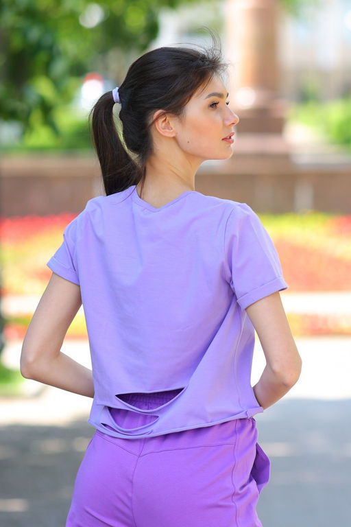 Джемпер женский 118L14 сиреневый - Solo mio фото 3