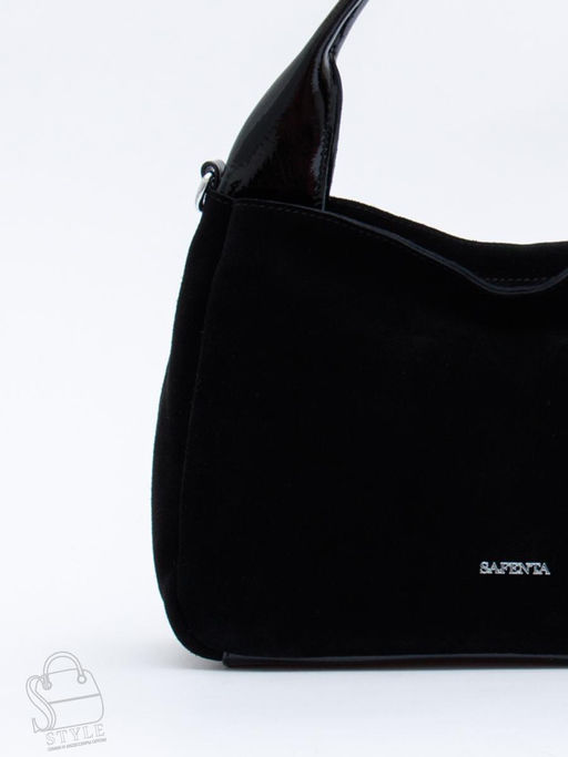 Сумка женская кожаная 92107MSS black Velina Fabbiano-Safenta