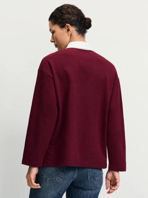 Хлопковый джемпер с отложным воротником / Zarina