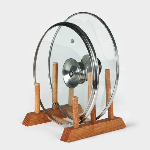 Подставка - сушилка деревянная для разделочных досок и посуды Adelica, 13×17×13 см, пропитано минеральным маслом, бук