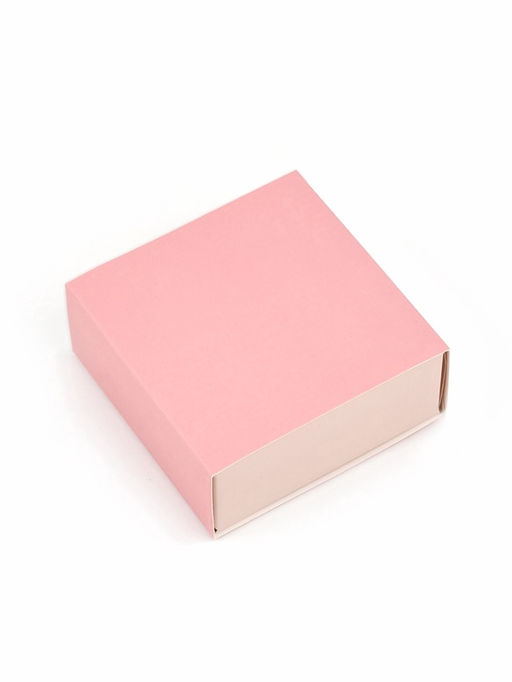 Цена за 5 шт. Коробка под бижутерию «Розово-бежевая», 7.5×7.5×3 см