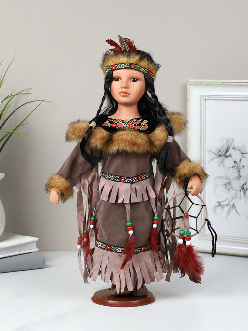 Сувенир коллекционный Индейцы 40 см / ZD1800 /уп 24/ - Галеонтрейд фото 17