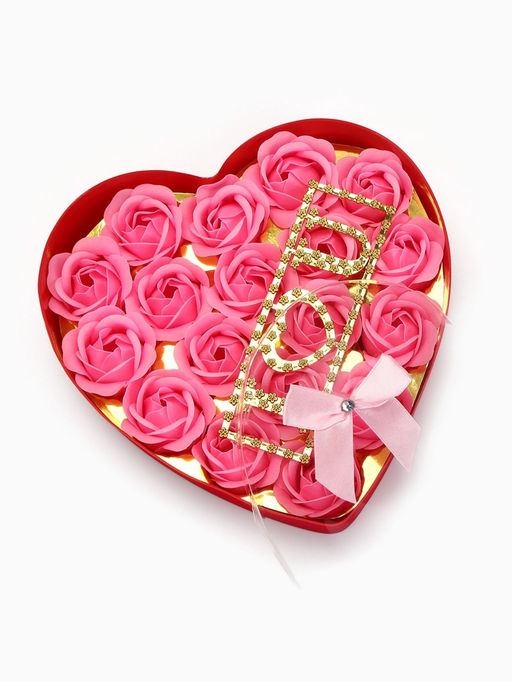 18 мыльных розовых роз с надписью в коробке - SB BEAUTY фото 6