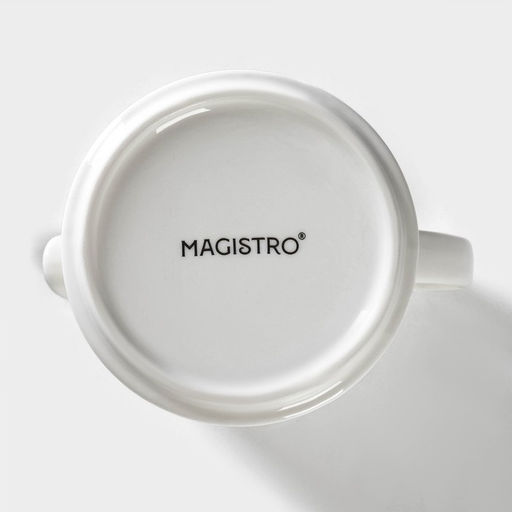 Молочник фарфоровый Морской бриз, 250 мл, цвет белый - Magistro фото 8