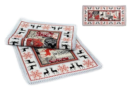 Рождественская звезда БФ - гобеленовая салфетка 50х100 см - Гобеленглавснаб фото 2