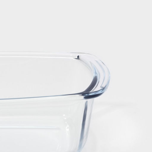 Форма для запекания и выпечки Доляна «Кекс», 1.5 л, 27×14×7 см, жаропрочное стекло, прозрачная