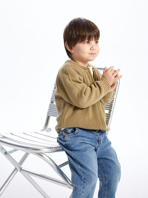 Erkek Bebek Fermuarl? Triko H?rka