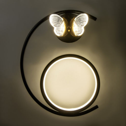 Бра «Бабочка» LED 15 Вт 4000К черный 26×10×36 см