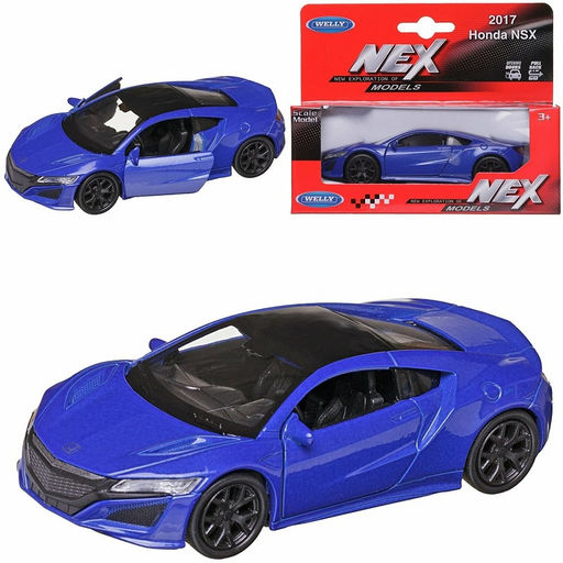 Welly. Машинка 1:38 "Honda NSX 2017" синий металлик арт.43725W-M.BU