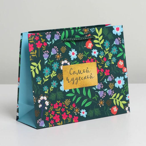 Цена за 2 шт. Пакет подарочный ламинированный, упаковка, Present for you, MS 23×18×8 см