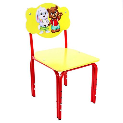 Стул детский Зверята, регулируемый, МИКС - Zabiaka фото 5