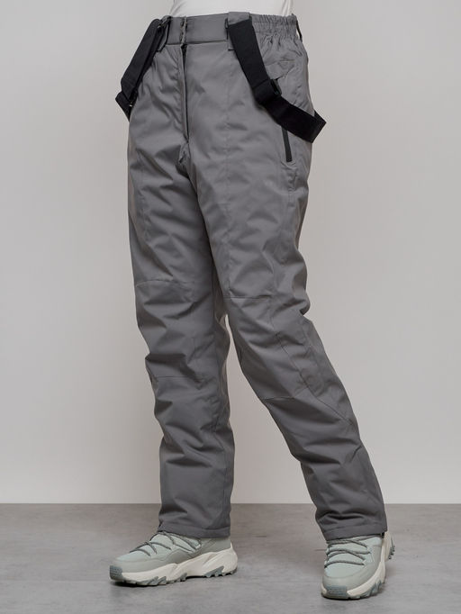 Полукомбинезон утепленный женский большого размера светло-серого цвета 1332SS - Chunmai фото 17