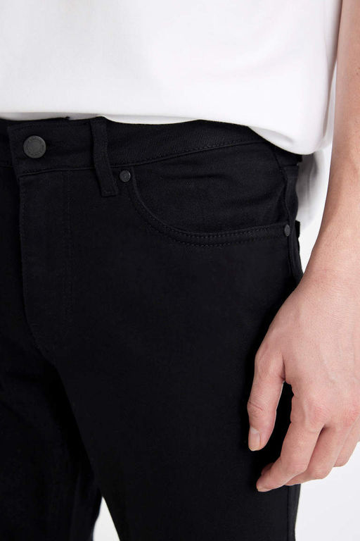 Pedro Slim Fit Джинсовые брюки узкого кроя с нормальной талией и узкими штанинами - Defacto фото 5