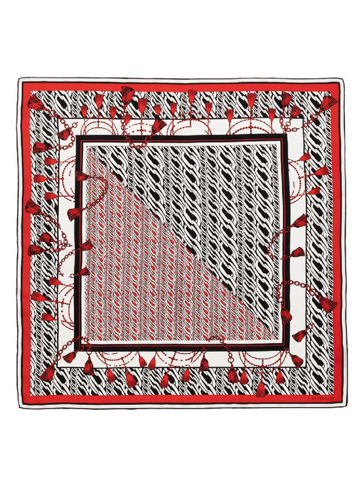 Платок жен. шелк 90х90 E04-8380-07 - Eleganzza фото 2