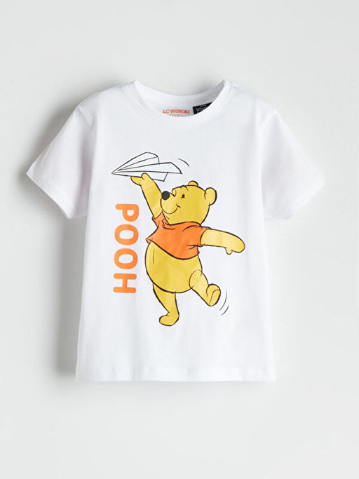 Winnie the Pooh Bask?l? Erkek ?ocuk ?ortlu Pijama Tak?m