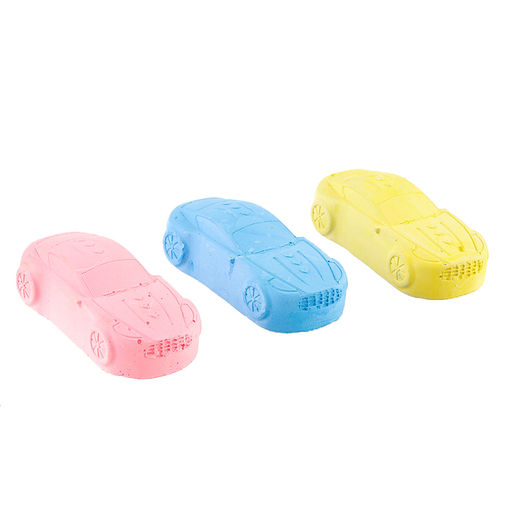 Мелки цветные для рисования на асфальте «Машинка», 3 шт.